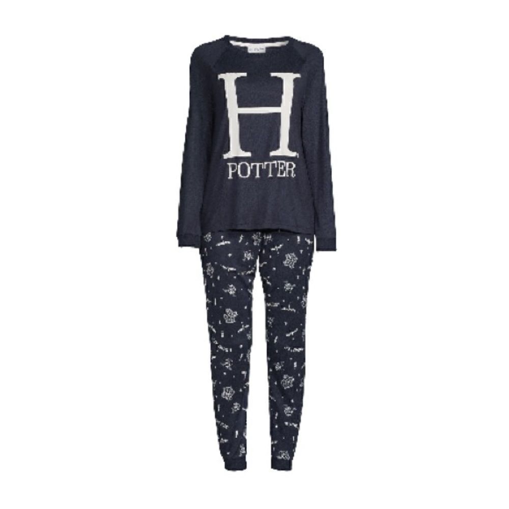 Women’s Harry Potter Long Sleeve Sleep Pajama Lounge & Socks 3-Piece Size 2X